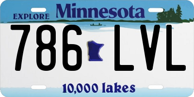 MN license plate 786LVL