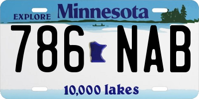 MN license plate 786NAB