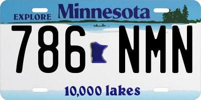 MN license plate 786NMN