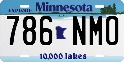 MN license plate 786NMO