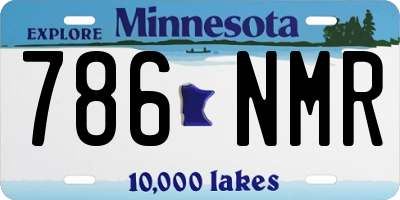 MN license plate 786NMR