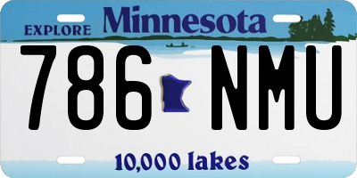 MN license plate 786NMU