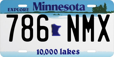 MN license plate 786NMX