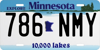 MN license plate 786NMY