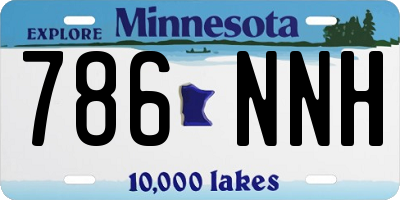 MN license plate 786NNH