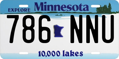 MN license plate 786NNU