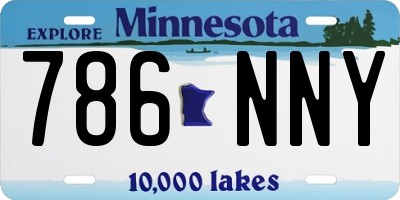 MN license plate 786NNY