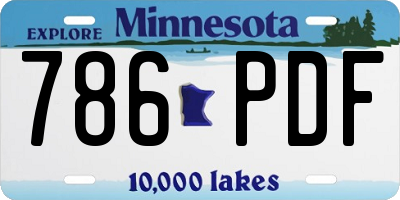 MN license plate 786PDF