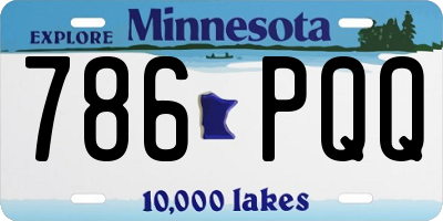 MN license plate 786PQQ