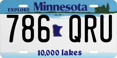 MN license plate 786QRU