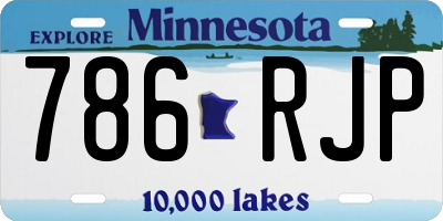 MN license plate 786RJP