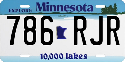 MN license plate 786RJR