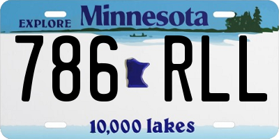 MN license plate 786RLL