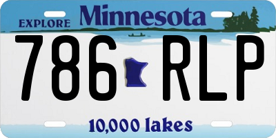 MN license plate 786RLP