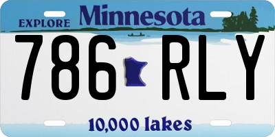 MN license plate 786RLY
