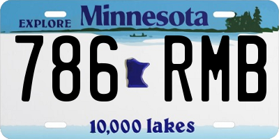MN license plate 786RMB