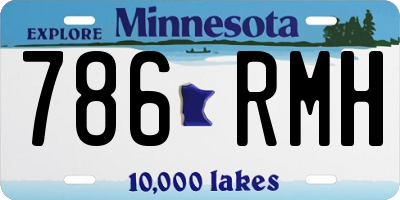 MN license plate 786RMH