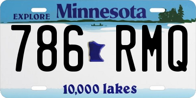 MN license plate 786RMQ