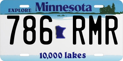 MN license plate 786RMR