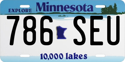MN license plate 786SEU