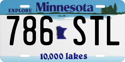 MN license plate 786STL
