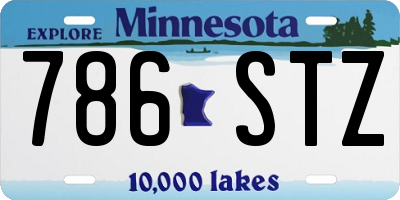 MN license plate 786STZ
