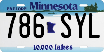 MN license plate 786SYL