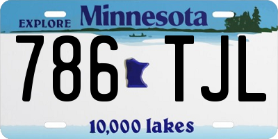 MN license plate 786TJL