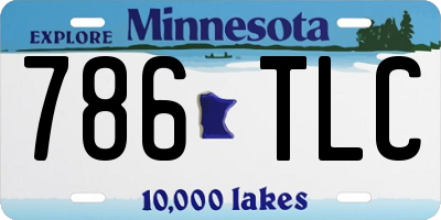 MN license plate 786TLC