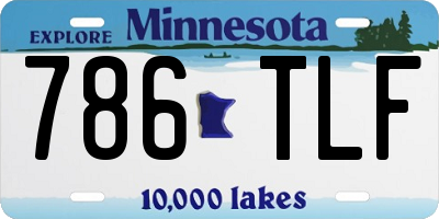 MN license plate 786TLF