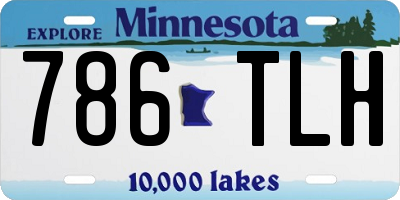 MN license plate 786TLH