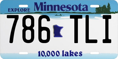 MN license plate 786TLI