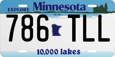 MN license plate 786TLL