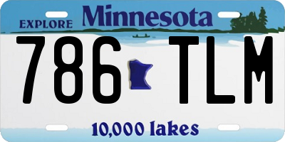 MN license plate 786TLM