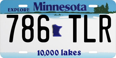 MN license plate 786TLR