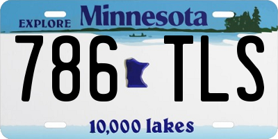 MN license plate 786TLS