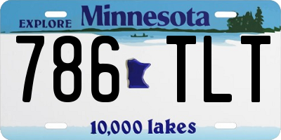 MN license plate 786TLT