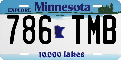 MN license plate 786TMB