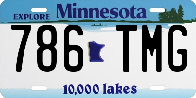 MN license plate 786TMG