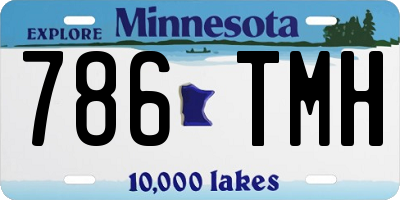 MN license plate 786TMH