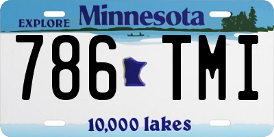 MN license plate 786TMI