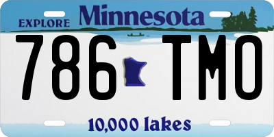 MN license plate 786TMO