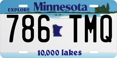 MN license plate 786TMQ