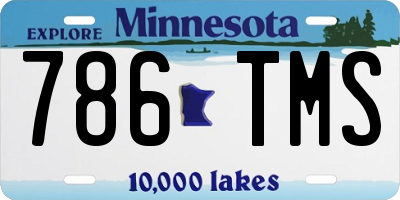 MN license plate 786TMS
