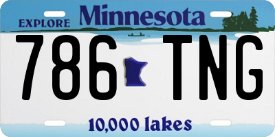 MN license plate 786TNG