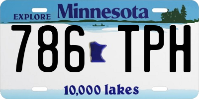 MN license plate 786TPH