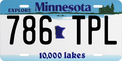 MN license plate 786TPL