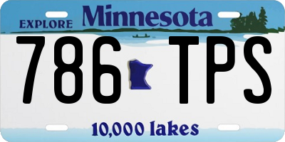 MN license plate 786TPS