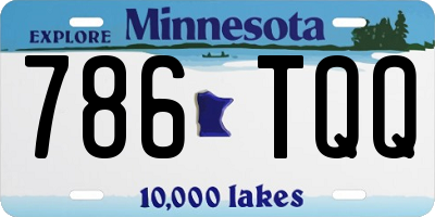 MN license plate 786TQQ