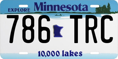 MN license plate 786TRC
